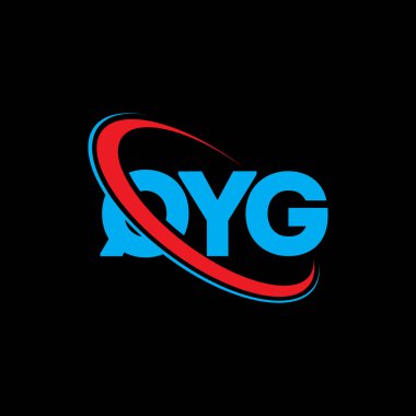 QYG logosu. QYG mektubu. QYG harf logo tasarımı. Çember ve büyük harfli monogram logosuna bağlı QYG logosunun baş harfleri. QYG teknoloji, iş ve gayrimenkul markası tipografisi.