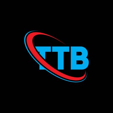 TTB logosu. TTB mektubu. TTB harfi logo tasarımı. Çember ve büyük harfli monogram logosuna bağlı TTB logosu. Teknoloji, iş ve emlak markası için TTB tipografisi.