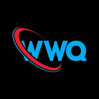 WWQ logosu. WWQ mektubu. WWQ harfli logo tasarımı. Çember ve büyük harfli monogram logosuna bağlı baş harfler WWQ logosu. WWQ teknoloji, iş ve gayrimenkul markası tipografisi.