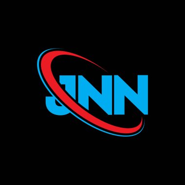 JNN logosu. JNN mektubu. JNN harf logosu tasarımı. Çember ve büyük harfli monogram logosuna bağlı baş harfler JNN logosu. Teknoloji, iş ve emlak markası için JNN tipografisi.