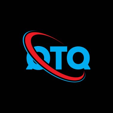 QTQ logosu. QTQ harfi. QTQ harfi logo tasarımı. Çember ve büyük harfli monogram logosuna bağlı baş harfler QTQ logosu. Teknoloji, iş ve emlak markası için QTQ tipografisi.