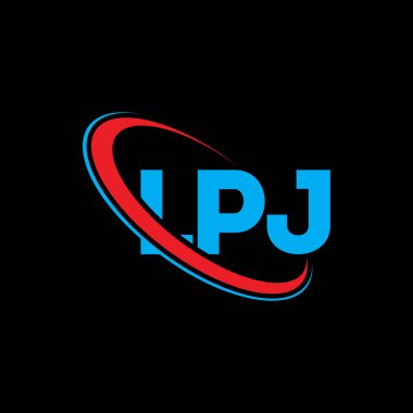 LPJ logosu. LPJ mektubu. LPJ harf logosu tasarımı. Çember ve büyük harfli monogram logosuyla birleştirilmiş ilk LPJ logosu. Teknoloji, iş ve emlak markası için LPJ tipografisi.