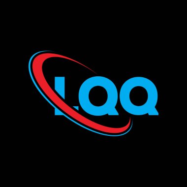LQQ logosu. LQQ harfi. LQQ harfi logo tasarımı. Çember ve büyük harfli monogram logosuna bağlı ilk LQQ logosu. Teknoloji, iş ve emlak markası için LQQ tipografisi.