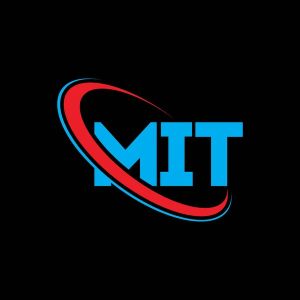 Logo Mit Lettre Mit Mit Lettre Logo Design Initiales Logo — Image vectorielle