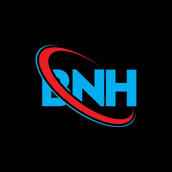 Bnh Bnh Bnh 디자인 Bnh 로고는 대문자 로고와 연결되어 비즈니스 — 스톡 벡터