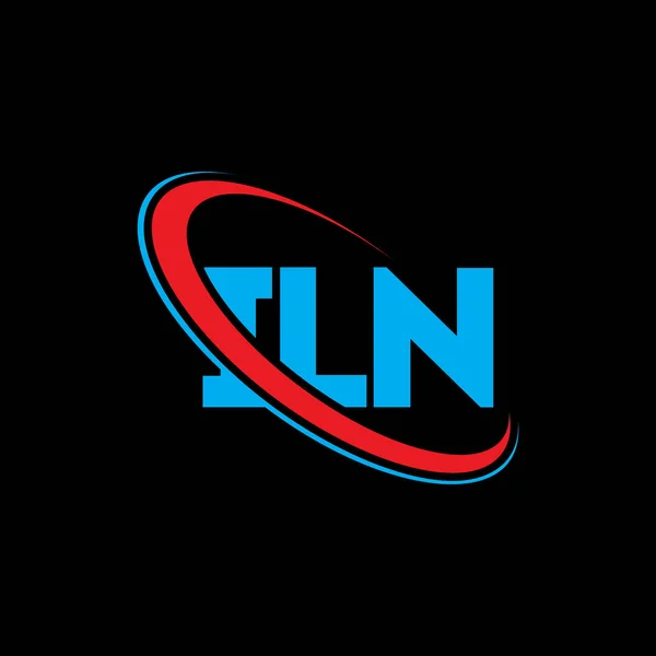 Logo Iln Dopis Iln Návrh Loga Iln Iniciály Logo Iln — Stockový vektor