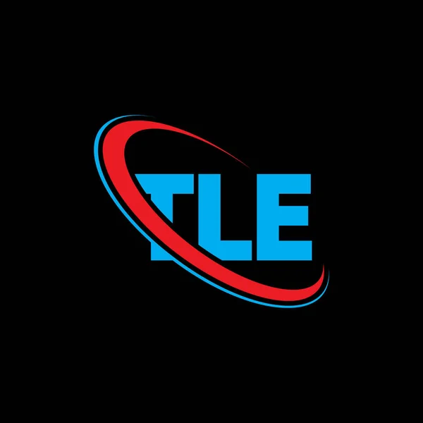 Tle Logotyp Tle Brev Tle Bokstav Logotyp Design Initialer Tle — Stock vektor