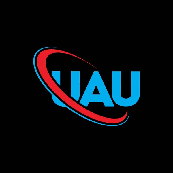 Uau Logotyp Uau Brev Utformning Uau Logotyp Initialer Uau Logotyp — Stock vektor