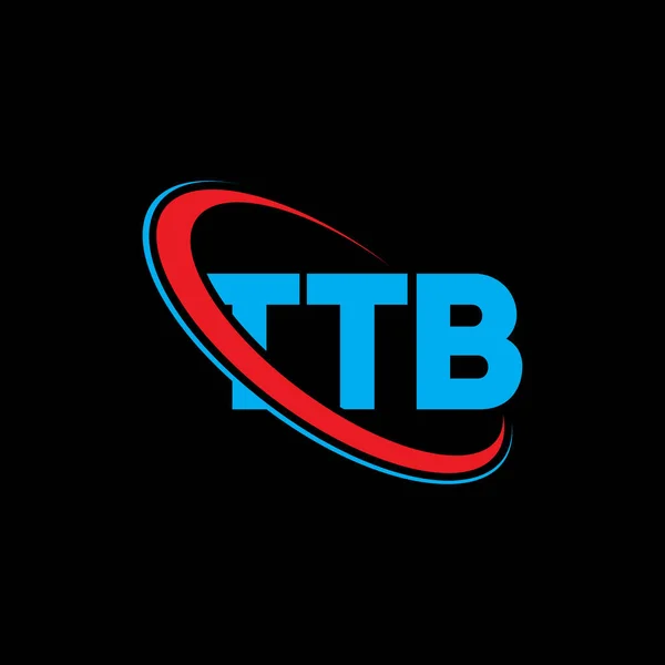 Logo Ttb Lettre Ttb Ttb Lettre Logo Design Initiales Logo — Image vectorielle
