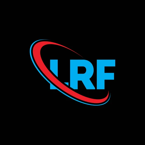Logotipo Lrf Carta Lrf Design Logotipo Carta Lrf Logotipo Inicial — Vetor de Stock