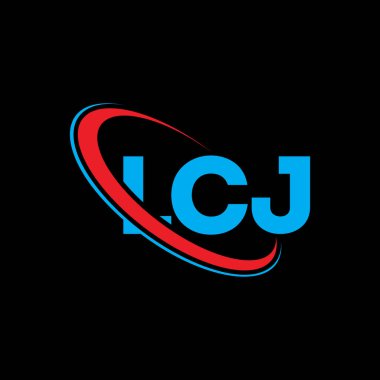 LCJ logosu. LCJ mektubu. LCJ harf logosu tasarımı. Çember ve büyük harfli monogram logosuyla birleştirilmiş LCJ logosu. Teknoloji, iş ve emlak markası için LCJ tipografisi.