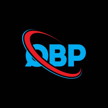 QBP logosu. QBP mektubu. QBP harf logo tasarımı. Çember ve büyük harfli monogram logosuna bağlı QBP logosu. Teknoloji, iş ve emlak markası için QBP tipografisi.