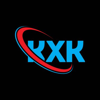 KXK logosu. KXK mektubu. KXK harf logosu tasarımı. Çember ve büyük harfli monogram logosuna bağlı KXK logosu. Teknoloji, iş ve emlak markası için KXK tipografisi.