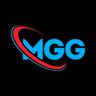 MGG logosu. MGG mektubu. MGG harf logosu tasarımı. Çember ve büyük harfli monogram logosuna bağlı baş harfler MGG. Teknoloji, iş ve emlak markası için MGG tipografisi.