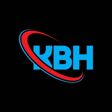 KBH logosu. KBH mektubu. KBH mektup logosu tasarımı. Çember ve büyük harfli monogram logosuna bağlı baş harfler KBH logosu. Teknoloji, iş ve emlak markası için KBH tipografisi.