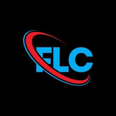 FLC logosu. FLC mektubu. FLC mektup logosu tasarımı. Çember ve büyük harfli monogram logosuna bağlı FLC logosu. Teknoloji, iş ve emlak markası için FLC tipografisi.