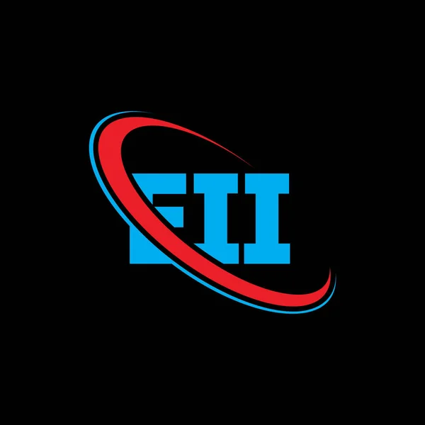 Het Logo Allemaal Brieven Alle Letters Logo Ontwerp Initialen Eii — Stockvector
