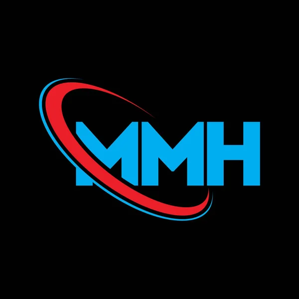 Logo Mmh Lettre Mmh Mmh Lettre Logo Design Initiales Logo — Image vectorielle