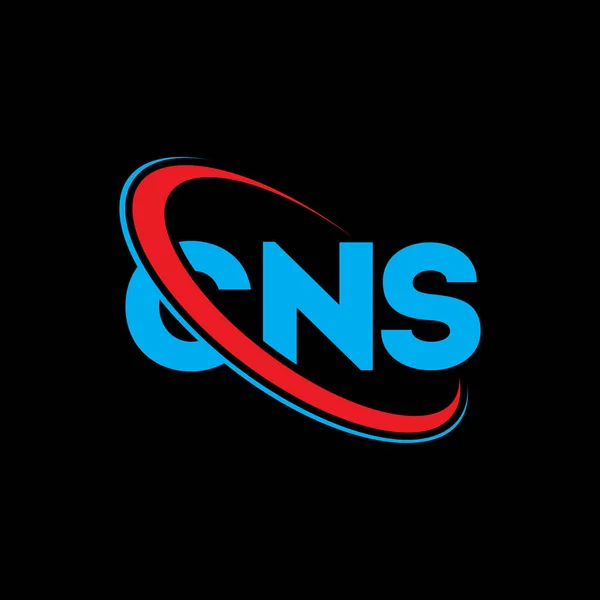 Cns Logo Zns Schreiben Design Des Cns Schriftzugs Initialen Cns — Stockvektor