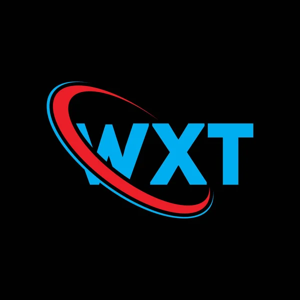Logo Wxt Lettre Wxt Wxt Lettre Logo Design Initiales Logo — Image vectorielle