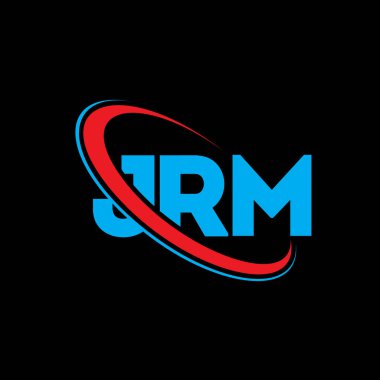 JRM logosu. JRM mektubu. JRM mektup logosu tasarımı. Çember ve büyük harfli monogram logosuna bağlı baş harfler JRM logosu. Teknoloji, iş ve emlak markası için JRM tipografisi.