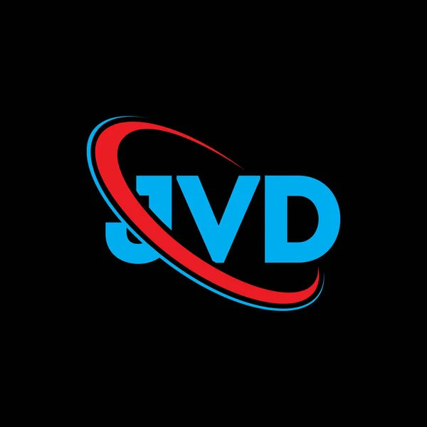 Jvd Logo Jvd Letter Jvd Letter Logo Design Initials Jvd — Stock Vector