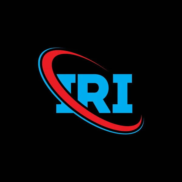 Iri Logotyp Iri Brev Logotypkonstruktion För Iri Brev Initialer Iri — Stock vektor