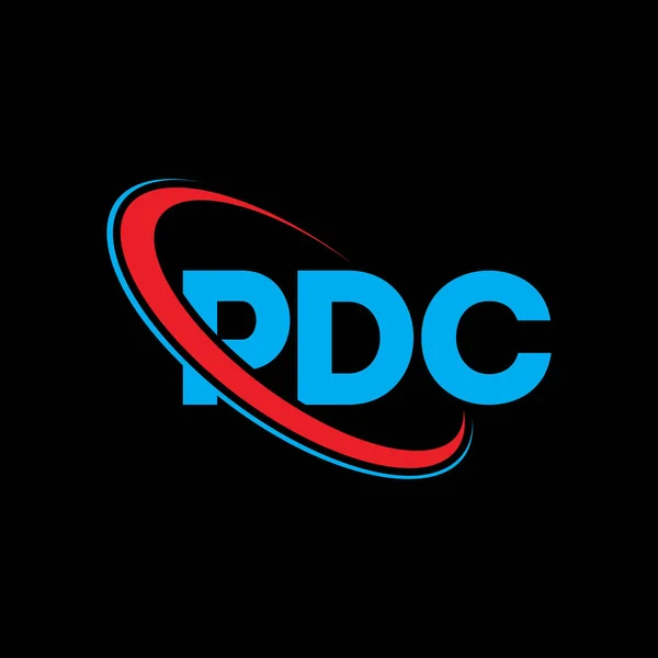Pdc Logo Pdc Letter Pdc Letter Logo Design Initials Pdc — Stock Vector