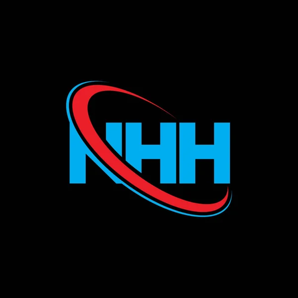 Nhh Nhh Nhh 디자인 대문자 로고와 Nhh 로고를 Nhh 비즈니스 — 스톡 벡터