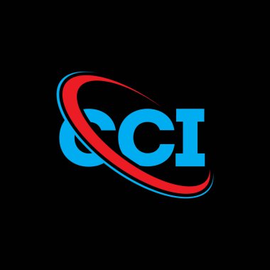 CCI logosu. CCI mektubu. CCI mektup logosu tasarımı. Çember ve büyük harfli monogram logosuna bağlı baş harfler. Teknoloji, iş ve emlak markası için CCI tipografisi.