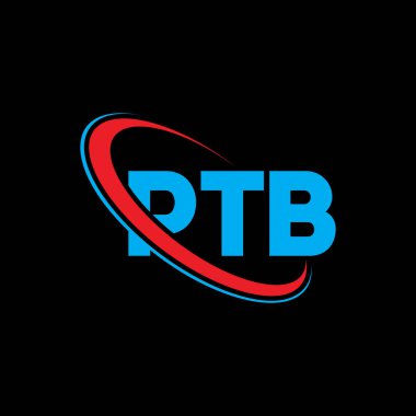PTB logosu. PTB mektubu. PTB harfli logo tasarımı. Çember ve büyük harfli monogram logosuyla PTB logosunun baş harfleri. Teknoloji, iş ve emlak markası için PTB tipografisi.