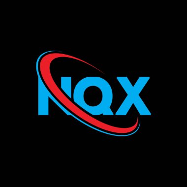 NQX logosu. NQX harfi. NQX harfli logo tasarımı. Çember ve büyük harfli monogram logosuyla NQX logosunun baş harfleri. Teknoloji, iş ve emlak markası için NQX tipografisi.