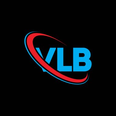 VLB logosu. VLB mektubu. VLB harfli logo tasarımı. Çember ve büyük harfli monogram logosuna bağlı baş harfler VLB logosu. Teknoloji, iş ve emlak markası için VLB tipografisi.