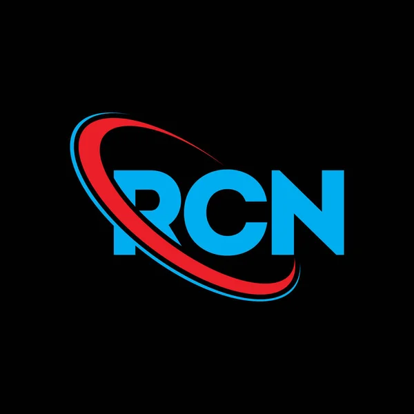 Logotipo Rcn Carta Rcn Diseño Del Logotipo Letra Rcn Logotipo — Vector de stock