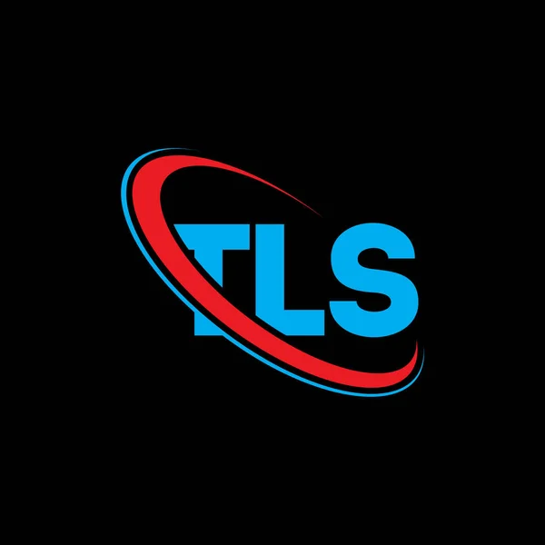 Tls Logo Tls Brief Tls Letter Logo Ontwerp Initialen Tls — Stockvector