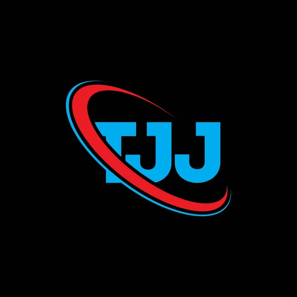 Tjj标志 Tjj的信Tjj字母标识设计 首字母为Tjj标识 并附有圆圈和大写字母标识 Tjj技术 商业和房地产品牌排版 — 图库矢量图片