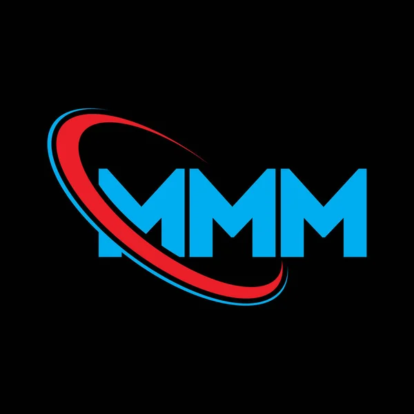 Logo Mmm Lettre Mmm Mmm Lettre Logo Design Initiales Logo — Image vectorielle