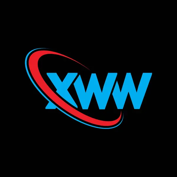 Logo Xww Lettera Xww Design Del Logo Della Lettera Xww — Vettoriale Stock