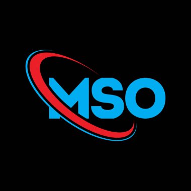MSO logosu. MSO mektubu. MSO harf logosu tasarımı. Çember ve büyük harfli monogram logosuna bağlı baş harfler MSO logosu. Teknoloji, iş ve emlak markası için MSO tipografisi.