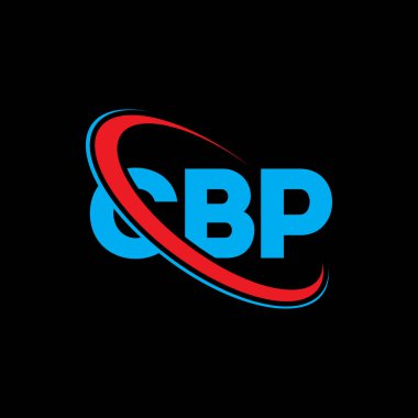 CBP logosu. CBP mektubu. CBP mektup logosu tasarımı. Çember ve büyük harfli monogram logosuna bağlı CBP logosu. Teknoloji, iş ve emlak markası için CBP tipografisi.