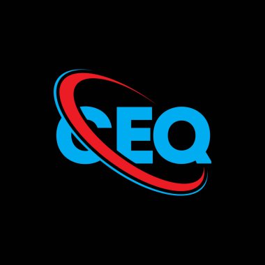 Genel Kurmay logosu. Karargah mektubu. CEQ harf logosu tasarımı. Çember ve büyük harfli monogram logosuna bağlı CEQ logosu. Teknoloji, iş ve emlak markası için CEQ tipografisi.