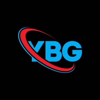 YBG logosu. YBG harfi. YBG harf logosu tasarımı. Çember ve büyük harfli monogram logosuyla birleştirilmiş YBG logosu. Teknoloji, iş ve emlak markası için YBG tipografisi.