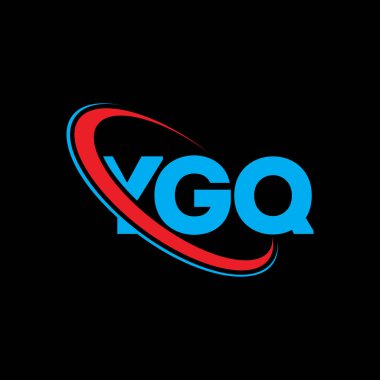 YGQ logosu. YGQ mektubu. YGQ harf logosu tasarımı. Çember ve büyük harfli monogram logosuyla birleştirilmiş YGQ logosu. Teknoloji, iş ve emlak markası için YGQ tipografisi.