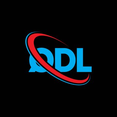 QDL logosu. QDL harfi. QDL harf logo tasarımı. Çember ve büyük harfli monogram logosuyla birleştirilmiş QDL logosu. Teknoloji, iş ve emlak markası için QDL tipografisi.