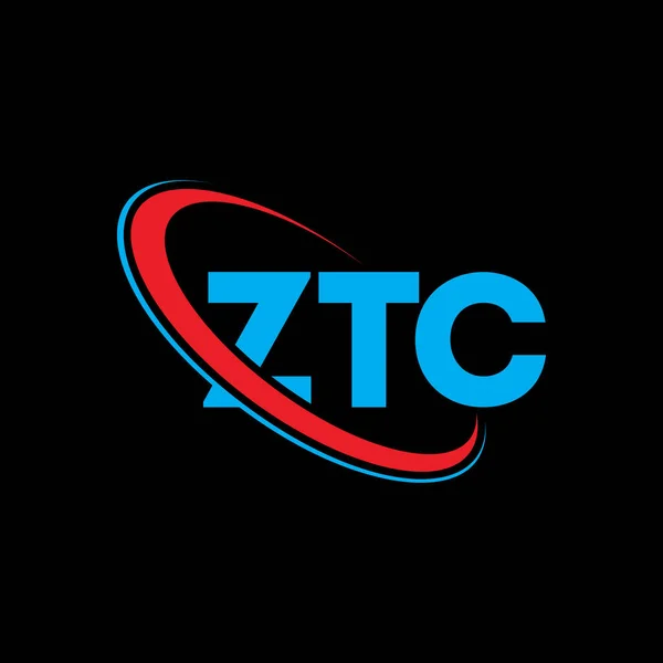 Логотип Ztc Ztc Лист Ztc Дизайн Логотипу Ініціали Логотипу Ztc — стоковий вектор
