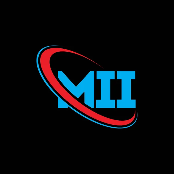 Logo Ppfi Lettre Mii Mii Lettre Logo Design Initiales Logo — Image vectorielle