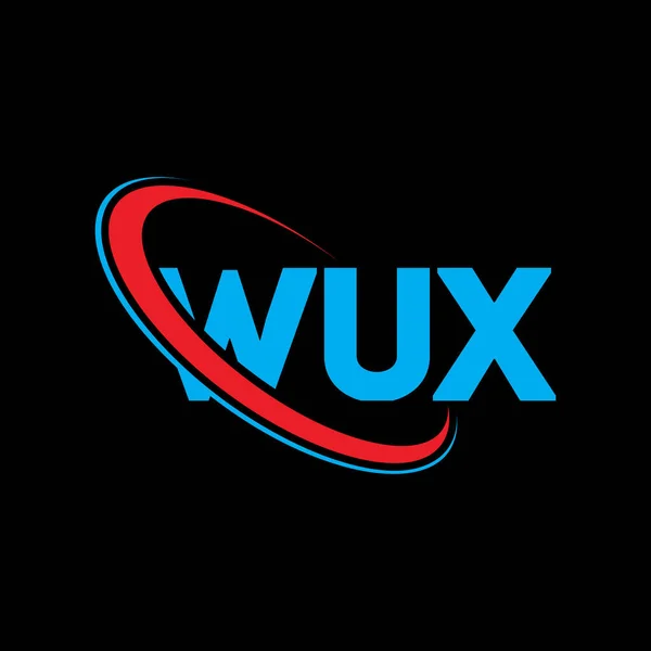 Logo Wux Lettera Wux Design Del Logo Della Lettera Wux — Vettoriale Stock