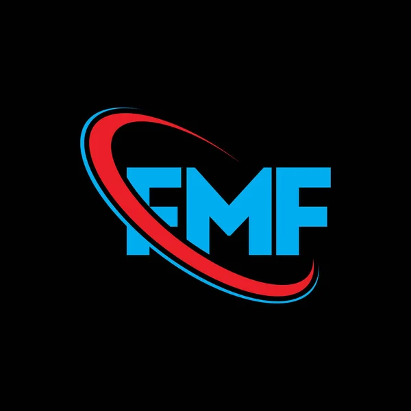 Logo Fmf Fmf Dopis Návrh Loga Fmf Iniciály Fmf Logo — Stockový vektor