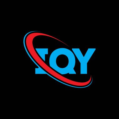 IQY logosu. IQ harfi. IQY harf logosu tasarımı. Daireye ve büyük harfli monogram logosuna bağlı ilk IQY logosu. Teknoloji, iş ve emlak markası için IQY tipografisi.