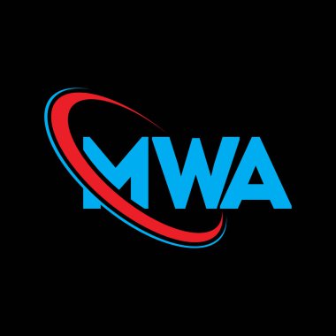 MWA logosu. MWA mektubu. MWA mektup logosu tasarımı. Çember ve büyük harfli monogram logosuna bağlı baş harfler. MWA teknoloji, iş ve gayrimenkul markası tipografisi.